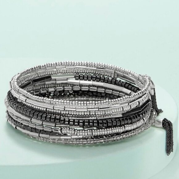 💜 Stella & Dot Bracelet Celine Wrap Bracelet Retired - Picture 7 of 7